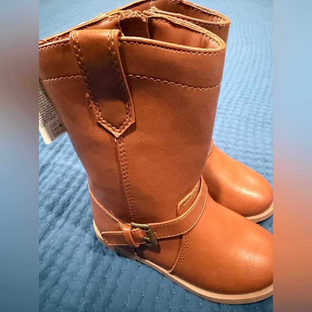 Toddler Girl Old Navy Brown Kids Boots size 8 NWT - Picture 3 of 6